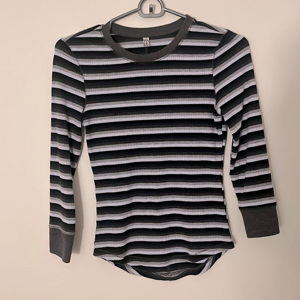 Free People Striped Long Sleeve